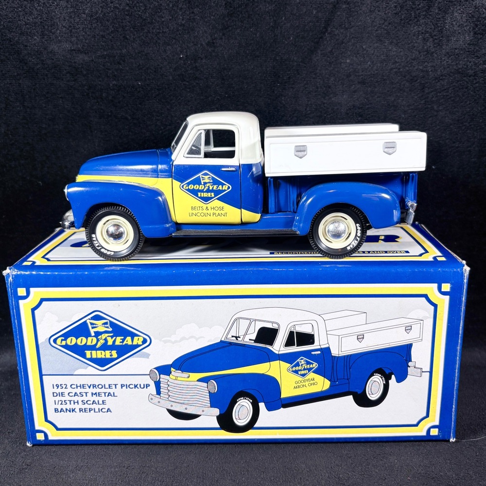 1952 Chevrolet Chevy Goodyear Pickup Truck Die Cast‎ 1/25th Scale Lincoln Plant